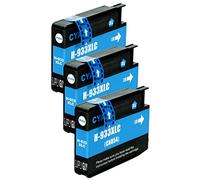 Supply Guy 3 Cartucce Per Stampanti con Chip compatibile con HP 933 933XL Ciano per HP OfficeJet 6100 6600 6700 7110 7510 7600 7610 7612