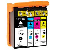 Supply Guy 4 cartucce compatibile con Lexmark 150xl Multipack per Interpret S-415 Intuition S-515 PRO-715 PRO-910 PRO-910 Series PRO-915 S-315