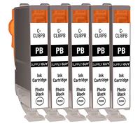 Supply Guy 5 cartucce compatibile con Canon CLI-8 CLI-8bk Nero per IP6600 IP6600D IP6600 Series IP6700D