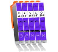 Supply Guy 581XXL Cartucce Foto Blu compatibili con Canon CLI-581 XXL per TS8150 TS8250 TS8350 TS8350a TS8351 TS8351a TS8352 Multipack 5 Cartucce d'inchiostro 581 XXL