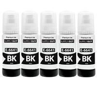 Supply Guy Inchiostro compatibile con Epson T6641 EcoTank ET 14000 2550 2650 4500 L100 L110 L1300 L200 L210 L300 L3050 L3060 L3070 L310 L355 L361 L365 L382 L385 L386 L455 L485 L486 L555 L565 (5x70 ml)