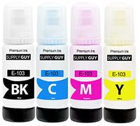 Supply Guy Inchiostro compatibili con Epson 103 per EcoTank L1210 L1250 L3110 L3111 L3116 L3150 L3151 L3250 (4 Flaconi di Inchiostro da 4x70ml)