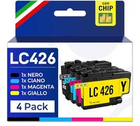Supply Guy LC426 Cartucce compatibili con Brother LC 426 LC426VAL per MFC-J4335DW MFC-J4340DW MFC-J4340DWE MFC-J4540DW Multipack 4 Cartucce d'inchiostro