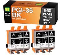 Supply Guy PGI-35 Cartucce compatibile con Canon PGI35 per Canon Pixma TR150 IP100 IP110-Series MINI-260 MINI-360 Maxify bx110 Multipack 6x PGI 35 nero