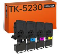 Supply Guy TK-5230 Cartucce di Toner Compatibile con Kyocera TK-5230K TK-5230C TK-5230M TK-5230Y per Kyocera ECOSYS M5521cdw M5521cdn ECOSYS P5021cdw P5021cdn Multipack 4 Cartuccia Toner