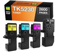 Supply Guy TK-5230 Cartucce di Toner Compatibile con Kyocera TK5230 per Kyocera ECOSYS M5521cdw P5021cdw P5021cdn M5521cdn Multipack 4 Cartuccia Toner (TK-5230K TK-5230C TK-5230M TK-5230Y)