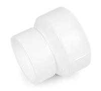 SUPPLYGIANT Accoppiamento riduttore DWV in PVC da 15,2 x 10,2 cm, mozzo x mozzo per sistemi di scarico, scarico e ventilazione, confezione da 4, colore: bianco