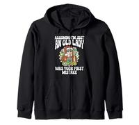 Supponendo Che io Sia Solo Una Vecchia Signora è Stato Il Tuo Primo Errore Hippie Felpa con Cappuccio