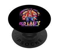 Supponendo che io sia solo una vecchia signora è stato il tuo primo errore hippie PopSockets PopGrip Adesivo