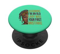 Supponendo che io sia una vecchia signora è stata la tua prima donna divertente PopSockets PopGrip Adesivo
