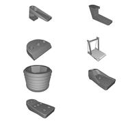 Support Brace Compatible with Artillery Sidewinder X1 for IKEA RÄCKA Curtain Rod