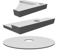 Support Brackets for Wall Decorative Hangings - Natural PLA Low Profile Design