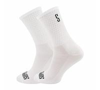 Support, Calzini da ciclismo da uomo, con tecnologia traspirante, in fibra antiscivolo, unisex, con motivi divertenti, Unisex - Adulto, Bianco, 10-11 UK / 45-46 EU