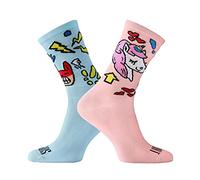 SUPPORT calzini da ciclismo da uomo tecnologia traspirante antiscivolo accessori monocolore unisex per escursionismo, arrampicata, per andare in bicicletta, Bad Unicorn 39-41 EU