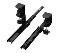 Support de clavier coulissant sous le bureau - Support de clavier coulissant, avec guide coulissant | Support de clavier sous le plateau, avec tiroir sous le bureau et plateforme pour souris, plateau