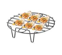 Support de cuisson à la vapeur Grill en inxydable | 20-32,5 cm anti-lavable Parfait pour les légumes sucrés à la viande, lave-vaisselle lavable et facile