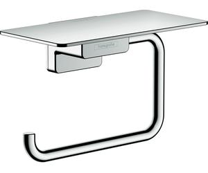 Support de papier toilette hansgrohe AddStoris, avec tablette, 41772000, 41772000, Colorazione: cromo