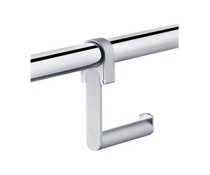 Support de papier toilette Plan Care de KEUCO, rigide, à monter sur poignée coudée, 34962170000, 34962170000, Colorazione: Alluminio argento-anodato/cromato