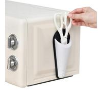 Support Magnétique pour Ciseaux de Réfrigérateur - Porte-Ciseaux de Cuisine avec Trous de Drainage | Adsorption Magnétique Puissante | Rangement Mural Gain de Place pour Cuisine