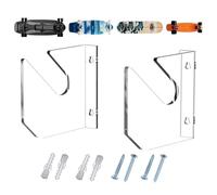 Support Mural Pour Skateboard - Supporto robusto En Acrylique, Présentoir Élégant Pour Planche À Roulettes | Support Sécurisé Pour Skateboard, Support Mural Pratique Pour Longboard Et Skateboard
