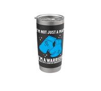 Support Prostate Cancer Awareness Gifts for Men Warrior Bicchiere termico in acciaio inox doppia parete