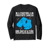 Support Prostate Cancer Awareness Gifts for Men Warrior Maglia a Manica