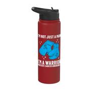 Support Prostate Cancer Awareness Gifts for Men Warrior Stainless Steel Insulated Water Bottle