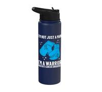 Support Prostate Cancer Awareness Gifts for Men Warrior Stainless Steel Insulated Water Bottle