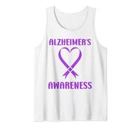 Support simple quote purple ribbon alzheimer's awareness Canotta