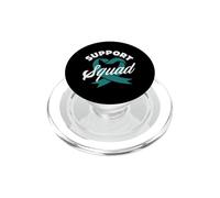 Support Squad - Cuore verde acqua per la consapevolezza del cancro cervicale PopSockets PopGrip per MagSafe