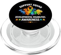 Support Squad Dinosaur Disabilità dello Sviluppo Nastro PopSockets PopGrip per MagSafe