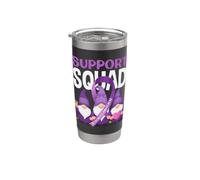 Support Squad Gnomi Alzheimer Consapevolezza Viola Bicchiere termico in acciaio inox doppia parete