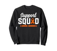 Support Squad - Nastro arancione per la consapevolezza del cancro al sangue, leucemia Felpa