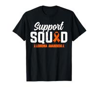 Support Squad - Nastro arancione per la consapevolezza del cancro al sangue, leucemia Maglietta