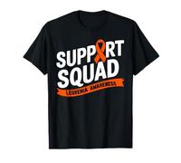 Support Squad - Nastro arancione per la consapevolezza del cancro al sangue, leucemia Maglietta