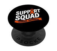 Support Squad - Nastro arancione per la consapevolezza del cancro al sangue, leucemia PopSockets PopGrip Adesivo