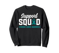 Support Squad - Nastro color foglia di tè per la sensibilizzazione al cancro ovarico Felpa