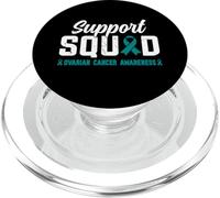 Support Squad - Nastro color foglia di tè per la sensibilizzazione al cancro ovarico PopSockets PopGrip per MagSafe