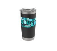 Support Squad - Nastro color foglia di tè per sensibilizzazione sulla sindrome dell'X fragile Bicchiere termico in acciaio inox doppia parete