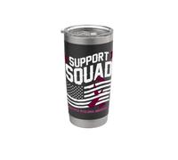 Support Squad - Nastro con bandiera USA per la consapevolezza del mieloma multiplo Bicchiere termico in acciaio inox doppia parete