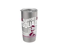 Support Squad - Nastro con bandiera USA per la consapevolezza del mieloma multiplo Bicchiere termico in acciaio inox doppia parete