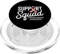 Support Squad - Nastro di pesca per il mese della sensibilizzazione sul cancro uterino PopSockets PopGrip per MagSafe