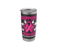 Support Squad - Nastro rosa per sensibilizzazione contro il cancro al seno Bicchiere termico in acciaio inox doppia parete