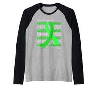 Support Squad STEM Cell Research Awareness Ribbon Maglia con Maniche Raglan