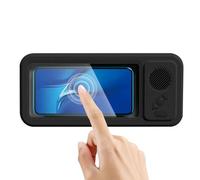 Support Téléphone Douche Étanche | Support Sécurisé À Rotation 360° Avec Haut-Parleur,Étui Téléphone Po r nore noire Mur Tableau De