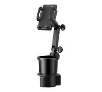 Support Téléphone Gobelet - Fixation Universelle Rotation 360°, Grande Stabilité | Organisateur Voiture Porte-Tasse Polyvalent, Accessoire Routier Mobile Tablette Conducteur Boissons Voyage