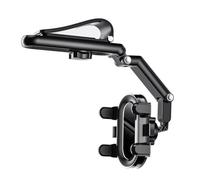 Support téléphone voiture pare- rotatif 1080° - Support rétroviseur universel ABS PU | Clip téléphone 4-7 pouces multi angle tableau de bord voiture maison | Accessoire navigation mains libres s