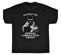 Support The Animal Liberation Front T-Shirt - Alf Straight Edge Black XXL