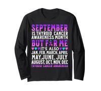 Support Thyroid Cancer Awareness Month Thyroid Cancer Gifts Maglia a Manica