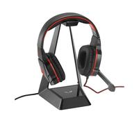 Support universale WE Gamium per cuffie / microfono da gaming con LED RGB, Hub USB 3x 2.0, cavo USB intrecciato 1m50 - Nouvo